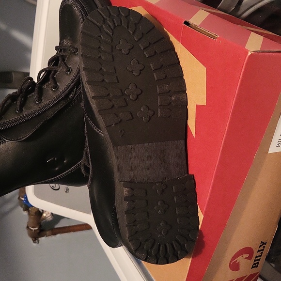 Billy Boots Black leather Size 2 Youth - Picture 3 of 4